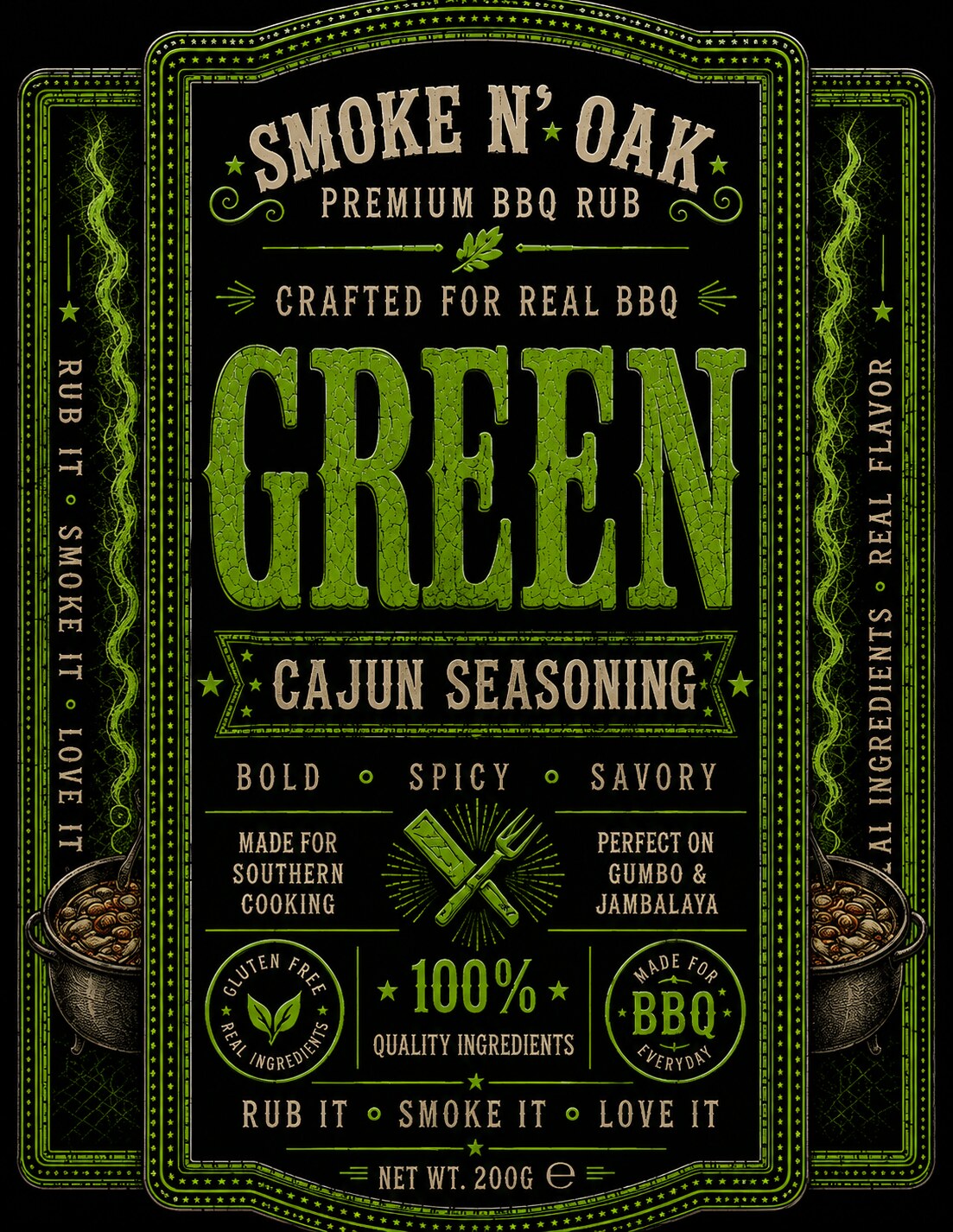 Smoke N' Oak GREEN label